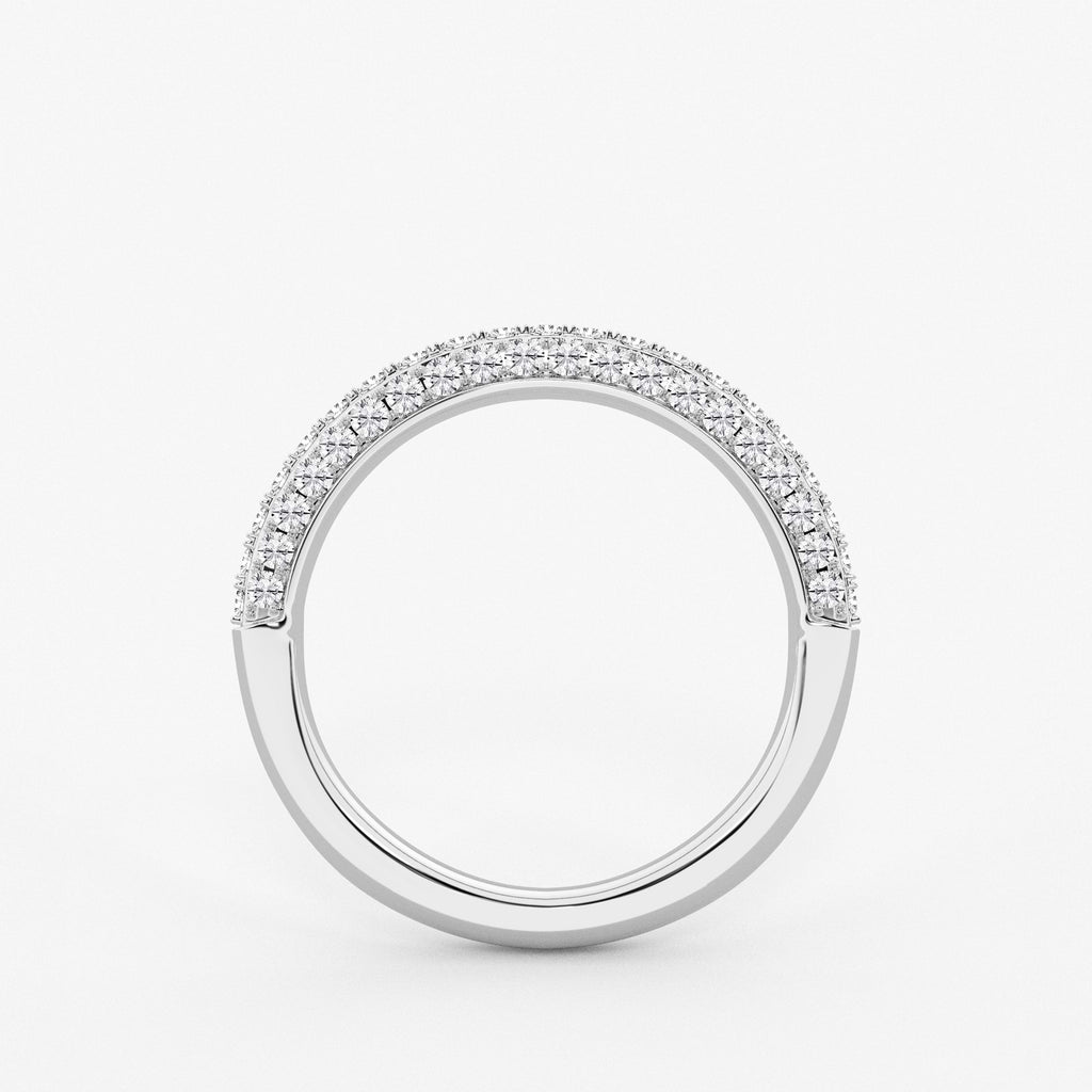GWA127 - Additional Image 1 for  1/2 ctw Round Lab Grown Diamond Micro Pave Wedding Band