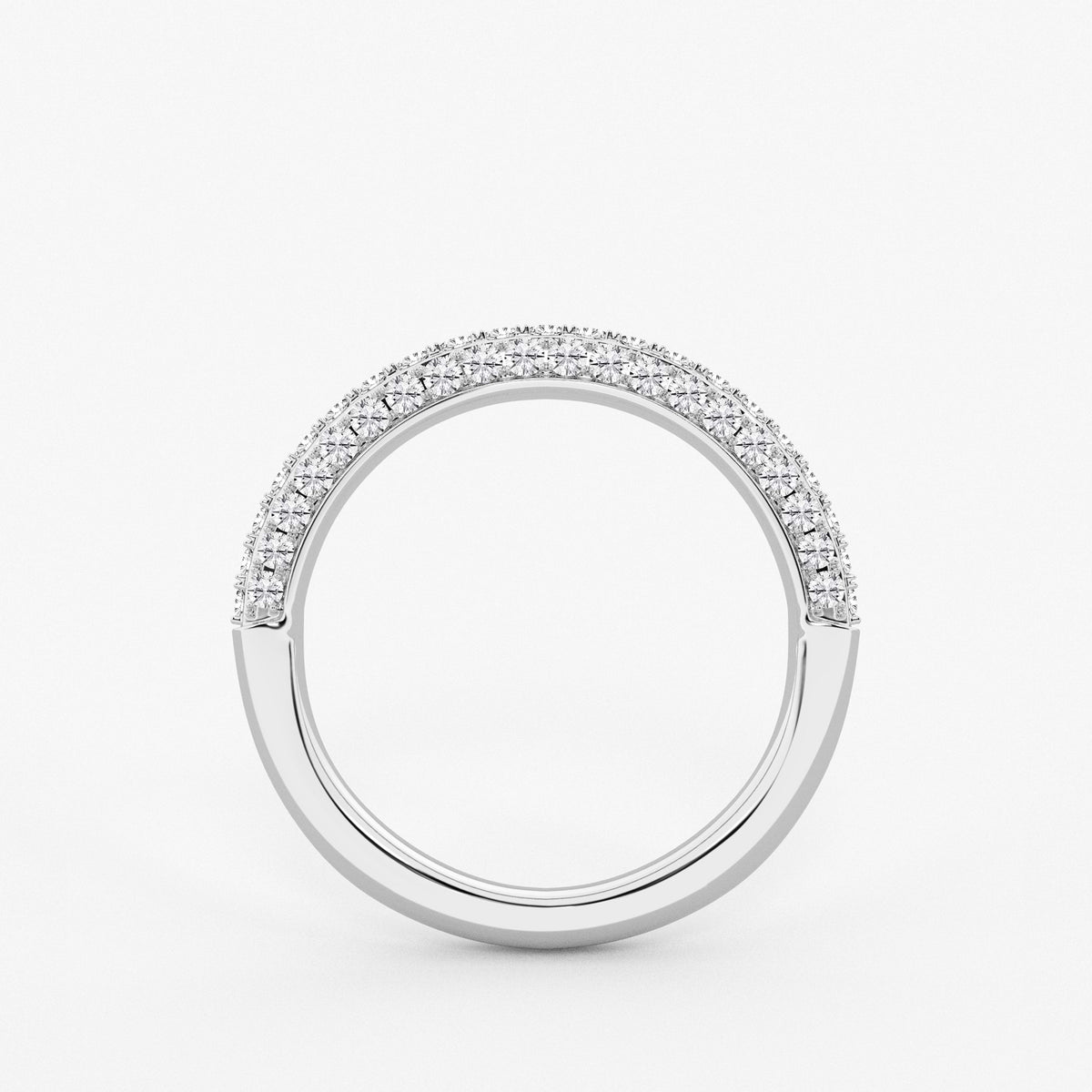 GWA127 - Additional Image 1 for  1/2 ctw Round Lab Grown Diamond Micro Pave Wedding Band