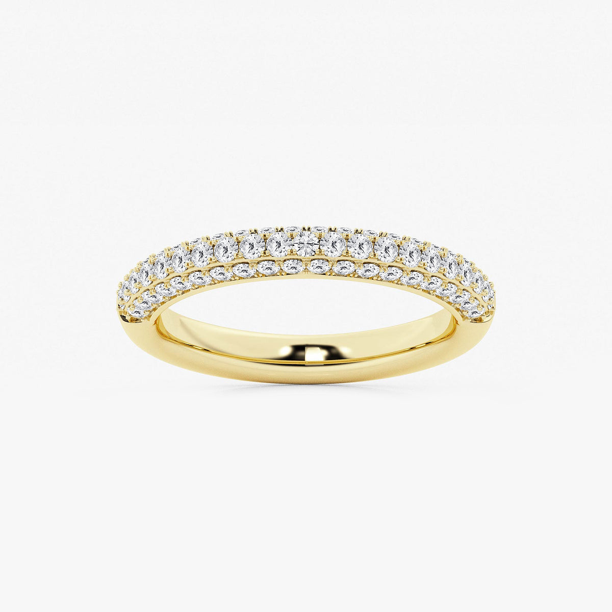 GWA127 - product video for 1/2 ctw Round Lab Grown Diamond Micro Pave Wedding Band