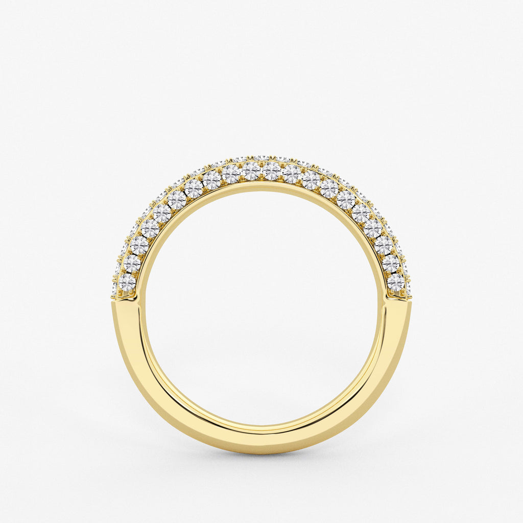 GWA127 - Additional Image 1 for  1/2 ctw Round Lab Grown Diamond Micro Pave Wedding Band