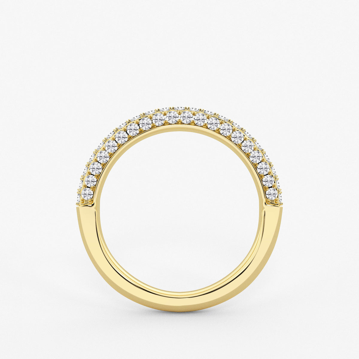 GWA127 - Additional Image 1 for  1/2 ctw Round Lab Grown Diamond Micro Pave Wedding Band