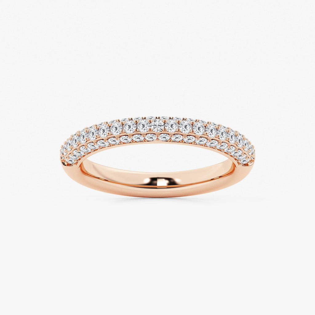 GWA127 - product video for 1/2 ctw Round Lab Grown Diamond Micro Pave Wedding Band