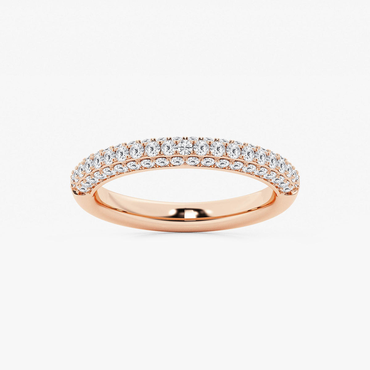 GWA127 - product video for 1/2 ctw Round Lab Grown Diamond Micro Pave Wedding Band