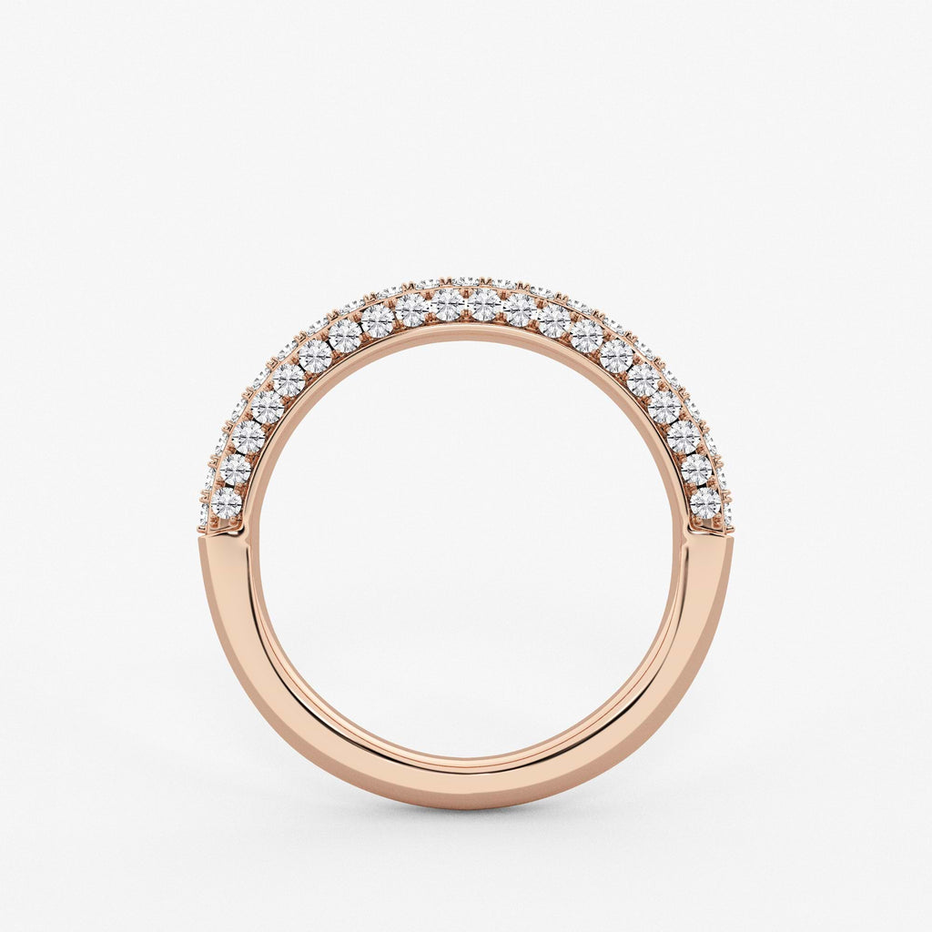 GWA127 - Additional Image 1 for  1/2 ctw Round Lab Grown Diamond Micro Pave Wedding Band
