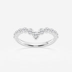 GWA128 - product video for 1/2 ctw Round Lab Grown Diamond Floating Curve Stackable Ring