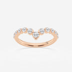 GWA128 - product video for 1/2 ctw Round Lab Grown Diamond Floating Curve Stackable Ring