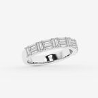 GWA130 - Additional Image 1 for  1 1/3 ctw Baguette Lab Grown Diamond Double Row Ring