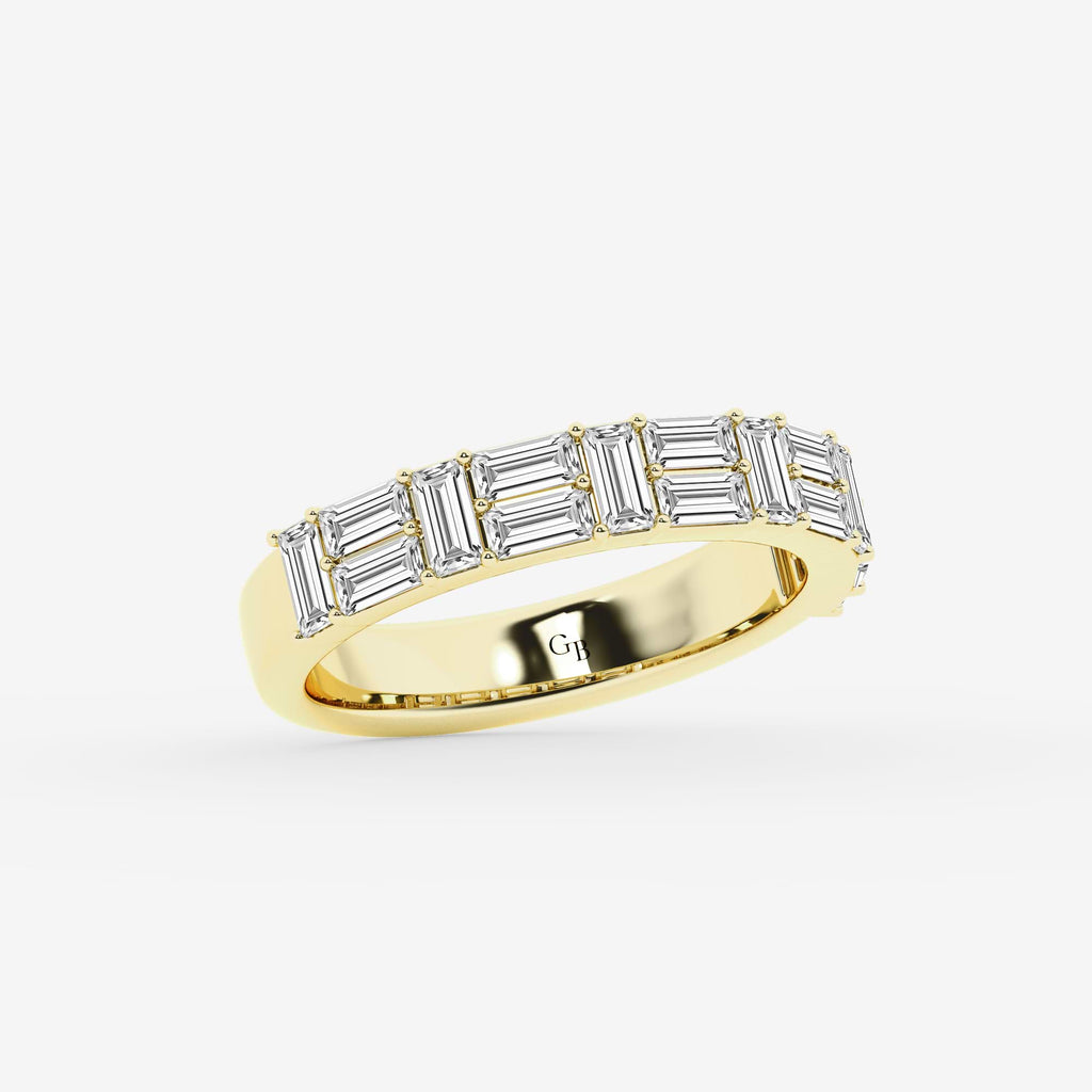 GWA130 - Additional Image 1 for  1 1/3 ctw Baguette Lab Grown Diamond Double Row Ring