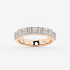 GWA130 - product video for 1 1/3 ctw Baguette Lab Grown Diamond Double Row Ring