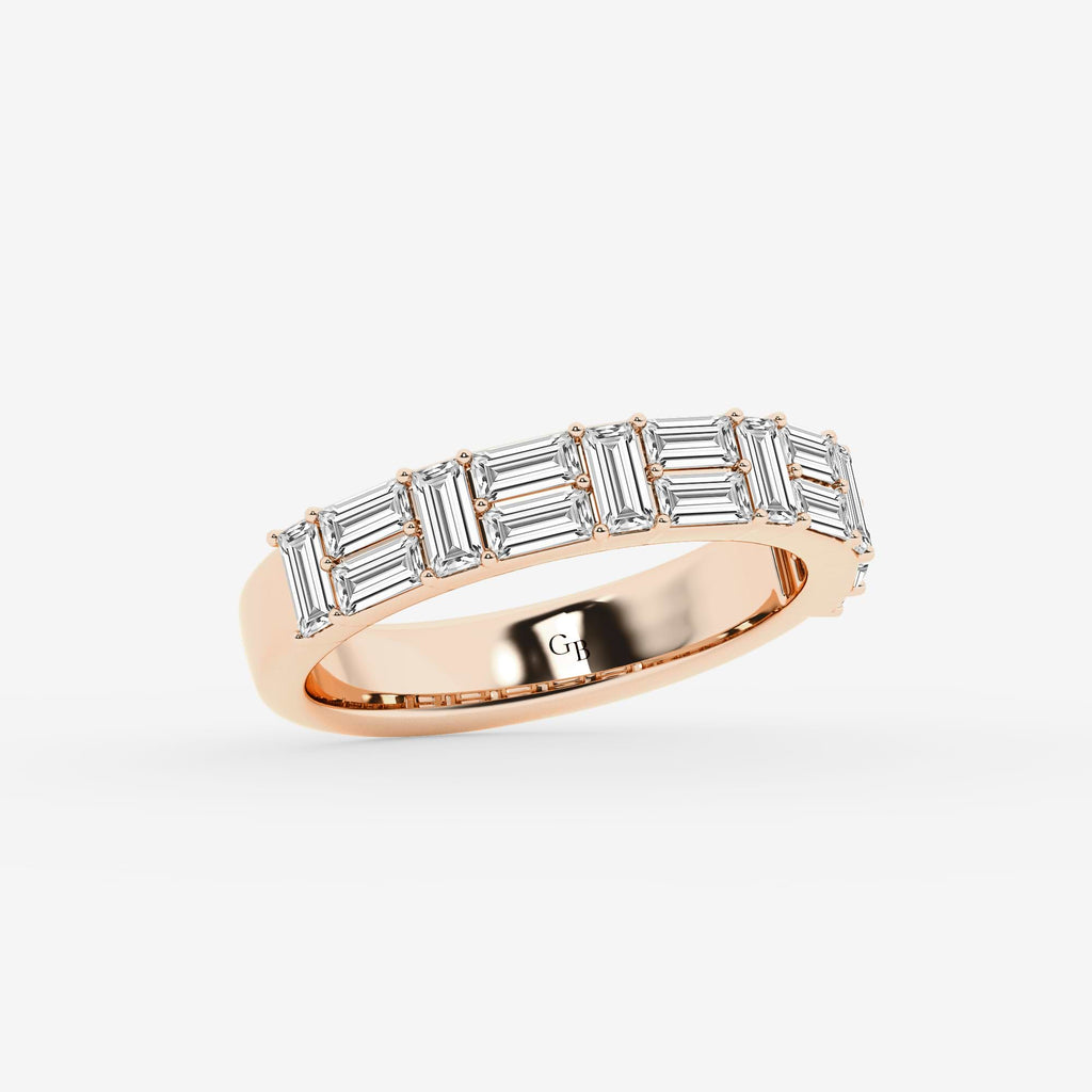 GWA130 - Additional Image 1 for  1 1/3 ctw Baguette Lab Grown Diamond Double Row Ring
