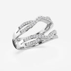 GWA134 - Additional Image 1 for  1/3 ctw Round Lab Grown Diamond Crossover Ring Enhancer