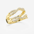 GWA134 - Additional Image 1 for  1/3 ctw Round Lab Grown Diamond Crossover Ring Enhancer