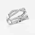GWA134 - Additional Image 1 for  3/4 ctw Round Lab Grown Diamond Crossover Ring Enhancer