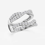 GWA134 - Additional Image 1 for  1 1/2 ctw Round Lab Grown Diamond Crossover Ring Enhancer