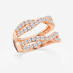 GWA134 - Additional Image 1 for  1 1/2 ctw Round Lab Grown Diamond Crossover Ring Enhancer