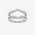 GWA136 - 1/3 ctw Round Lab Grown Diamond Graduated Ring Enhancer