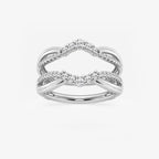 GWA136 - 1/3 ctw Round Lab Grown Diamond Graduated Ring Enhancer