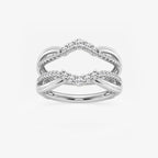 GWA136 - product video for 1/3 ctw Round Lab Grown Diamond Graduated Ring Enhancer