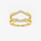GWA136 - product video for 1/3 ctw Round Lab Grown Diamond Graduated Ring Enhancer