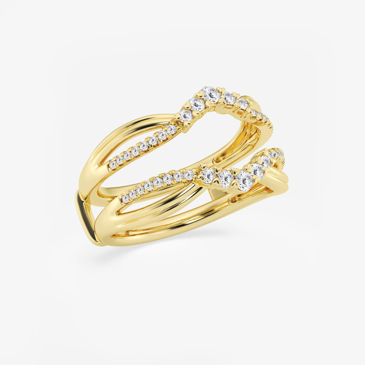 GWA136 - Additional Image 1 for  1/3 ctw Round Lab Grown Diamond Graduated Ring Enhancer
