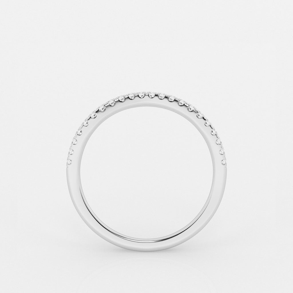 GWA137 - Additional Image 1 for  1/5 ctw Round Lab Grown Diamond Contour Wedding Band