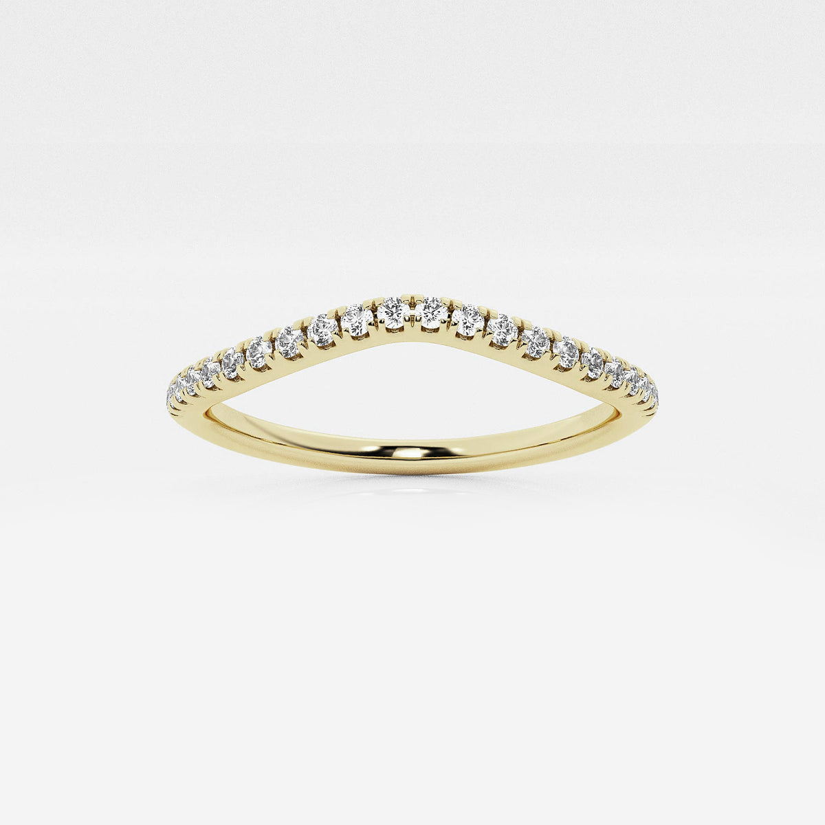 GWA137 - product video for 1/5 ctw Round Lab Grown Diamond Contour Wedding Band