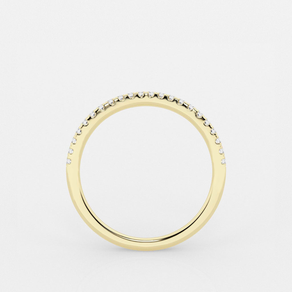 GWA137 - Additional Image 1 for  1/5 ctw Round Lab Grown Diamond Contour Wedding Band