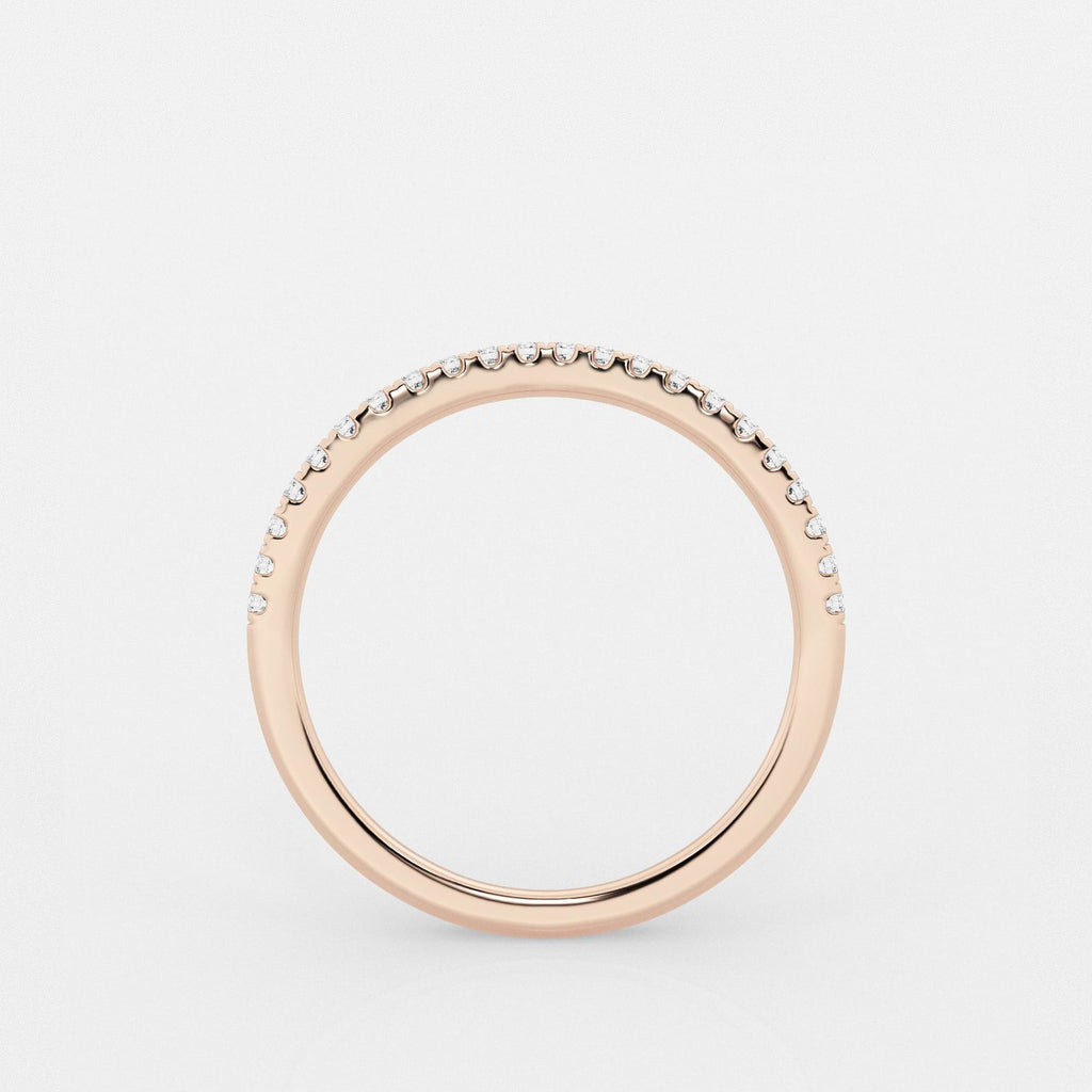 GWA137 - Additional Image 1 for  1/5 ctw Round Lab Grown Diamond Contour Wedding Band