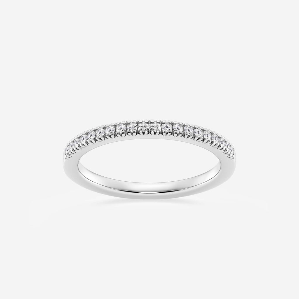 GWA138 - 1/8 ctw Round Lab Grown Diamond Micro Pave Wedding Band
