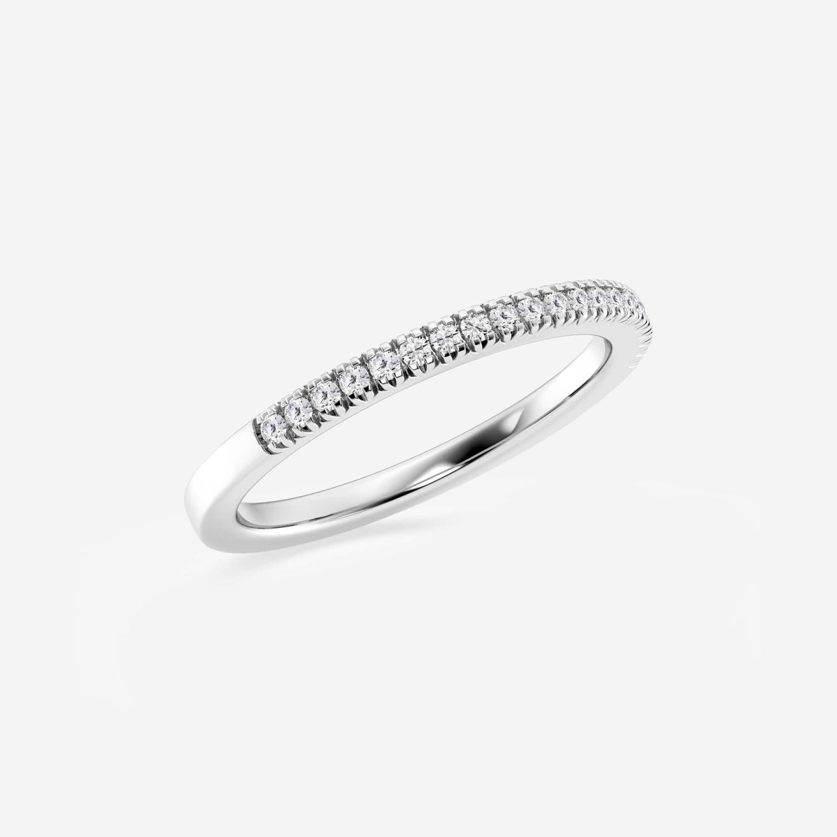 GWA138 - Additional Image 1 for  1/8 ctw Round Lab Grown Diamond Micro Pave Wedding Band
