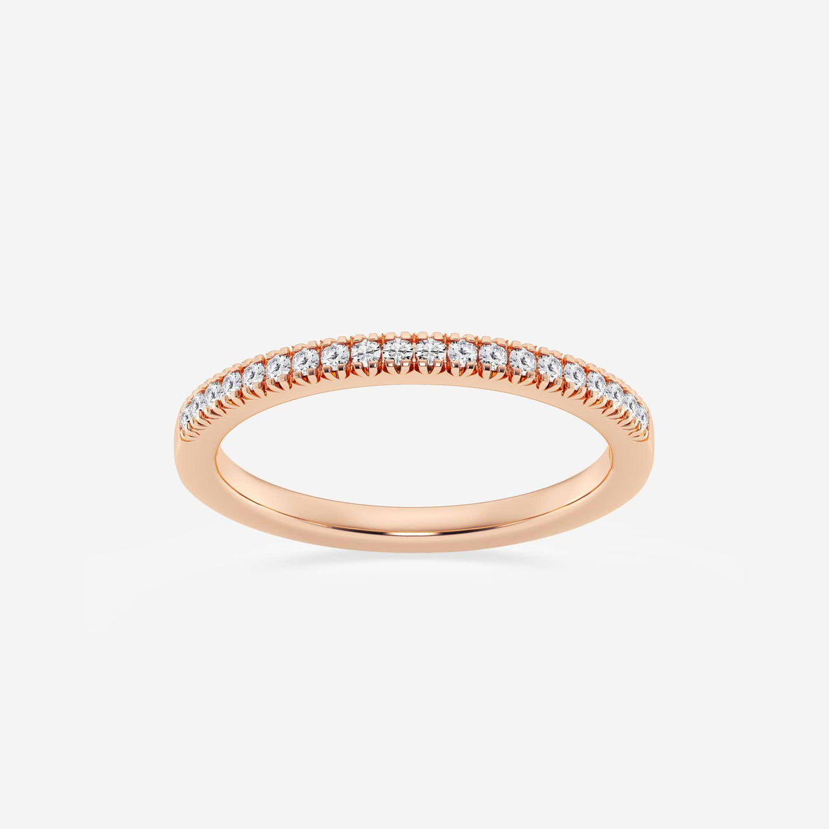 GWA138 - 1/8 ctw Round Lab Grown Diamond Micro Pave Wedding Band