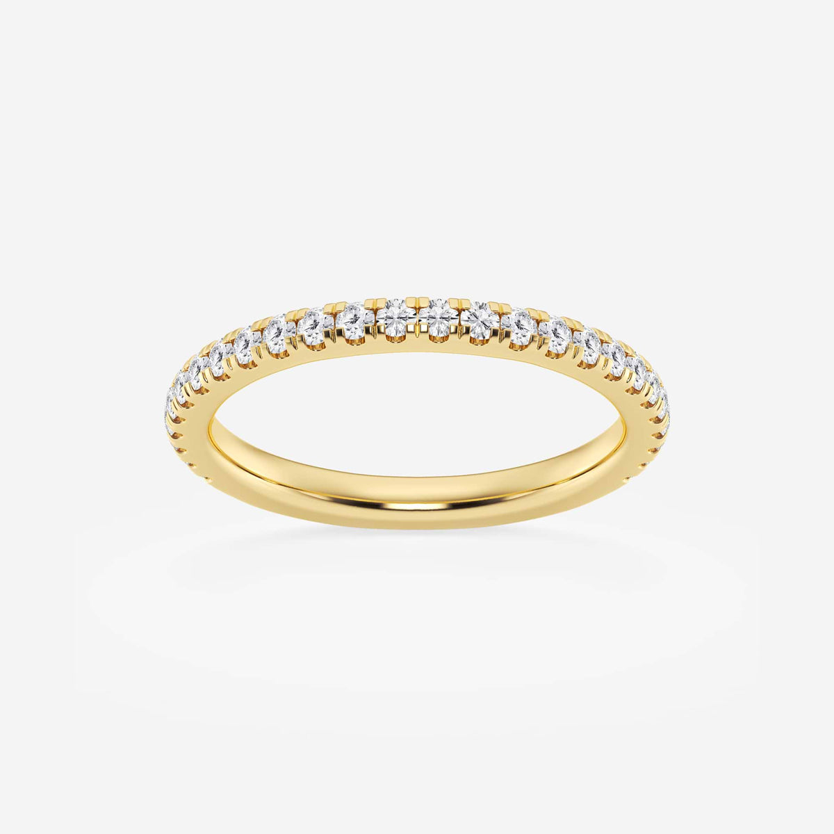 GWA138 - 1/3 ctw Round Lab Grown Diamond Micro Pave Wedding Band