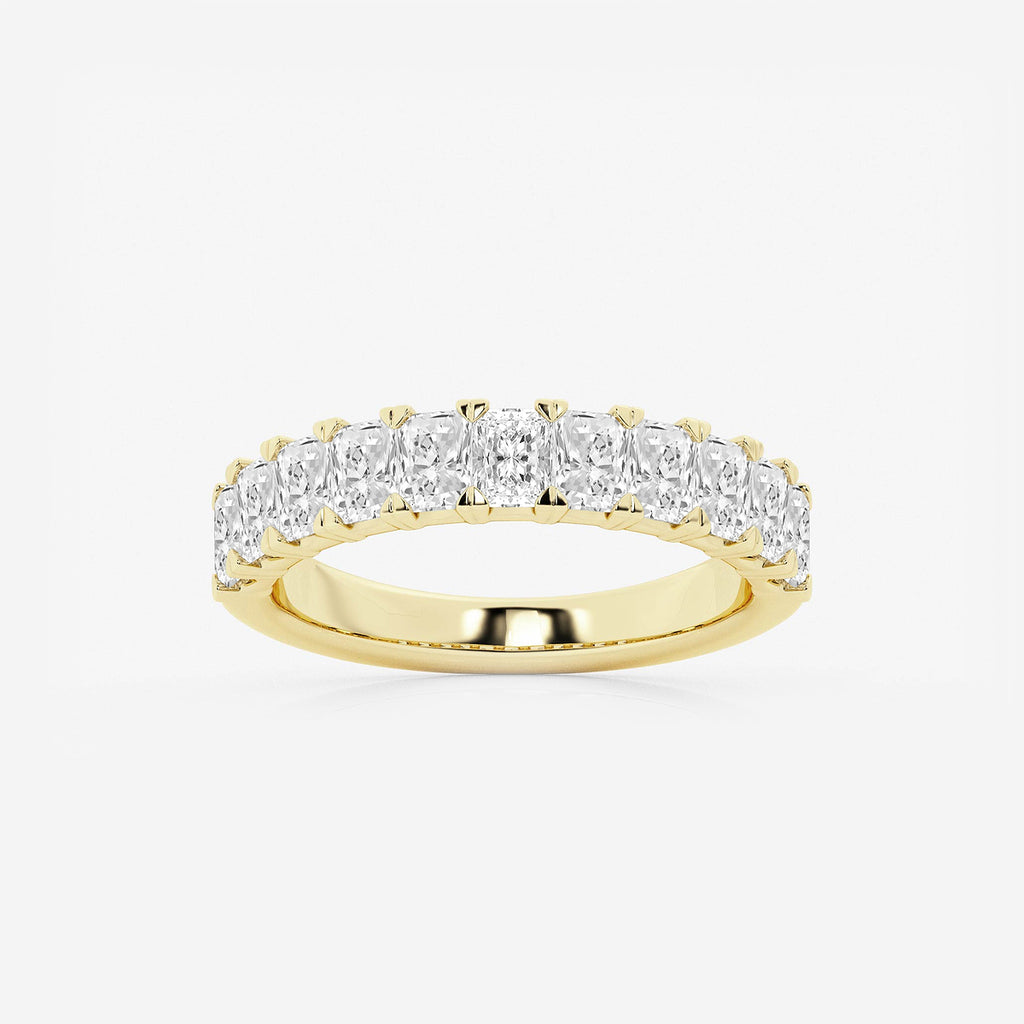 GWA139 - product video for 1 5/8 ctw Radiant Lab Grown Diamond Anniversary Band