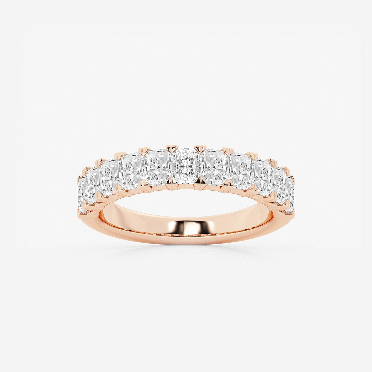 GWA139 - product video for 1 5/8 ctw Radiant Lab Grown Diamond Anniversary Band