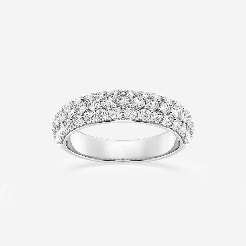 GWA141 - 1 1/2 ctw Round Lab Grown Diamond Domed Band