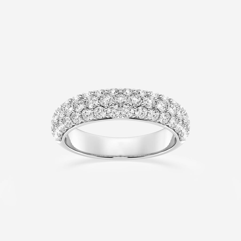GWA141 - product video for 1 1/2 ctw Round Lab Grown Diamond Domed Band