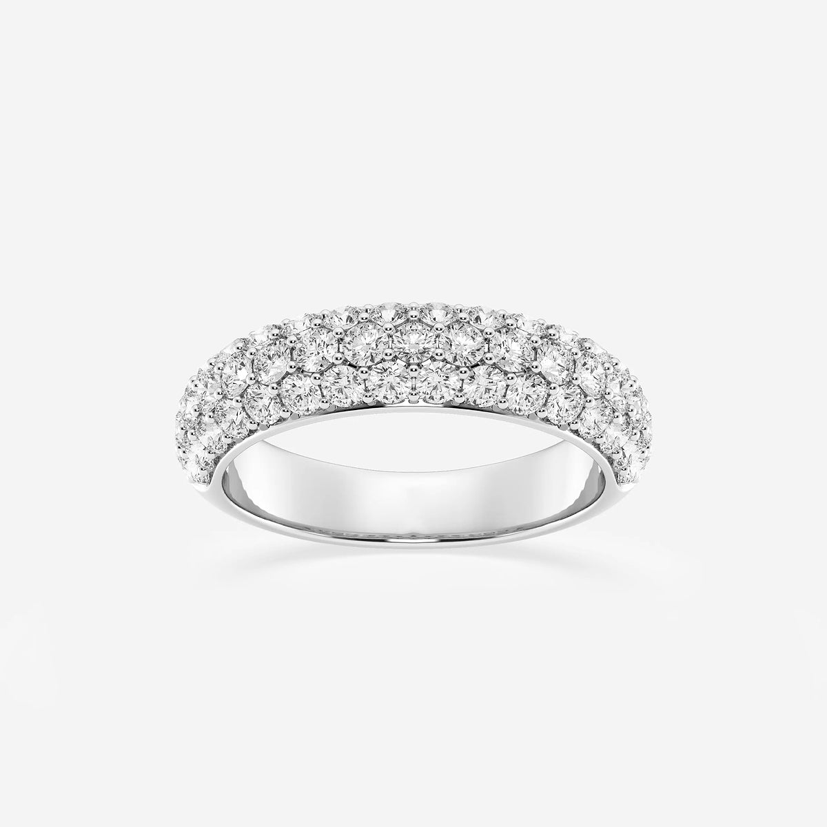 GWA141 - product video for 1 1/2 ctw Round Lab Grown Diamond Domed Band