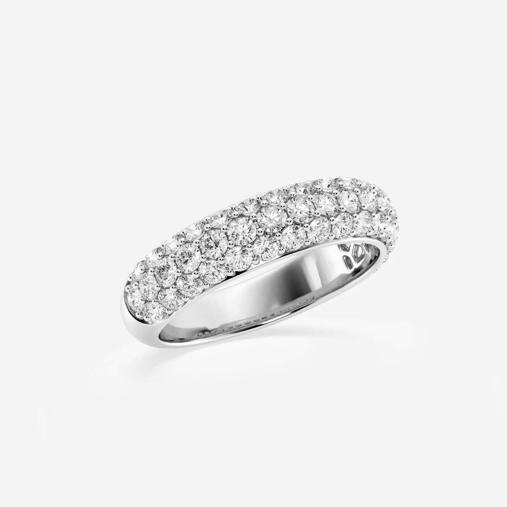 GWA141 - Additional Image 1 for  1 1/2 ctw Round Lab Grown Diamond Domed Band