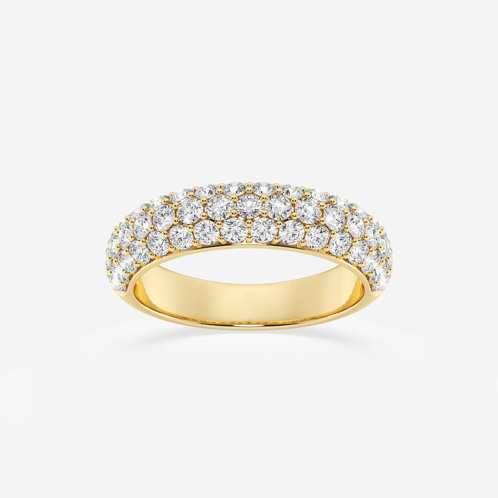 GWA141 - product video for 1 1/2 ctw Round Lab Grown Diamond Domed Band
