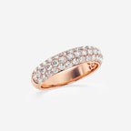 GWA141 - Additional Image 1 for  1 1/2 ctw Round Lab Grown Diamond Domed Band