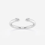 GWA142 - product video for 1/10 ctw Round Lab Grown Diamond Nesting Two Stone Wedding Band