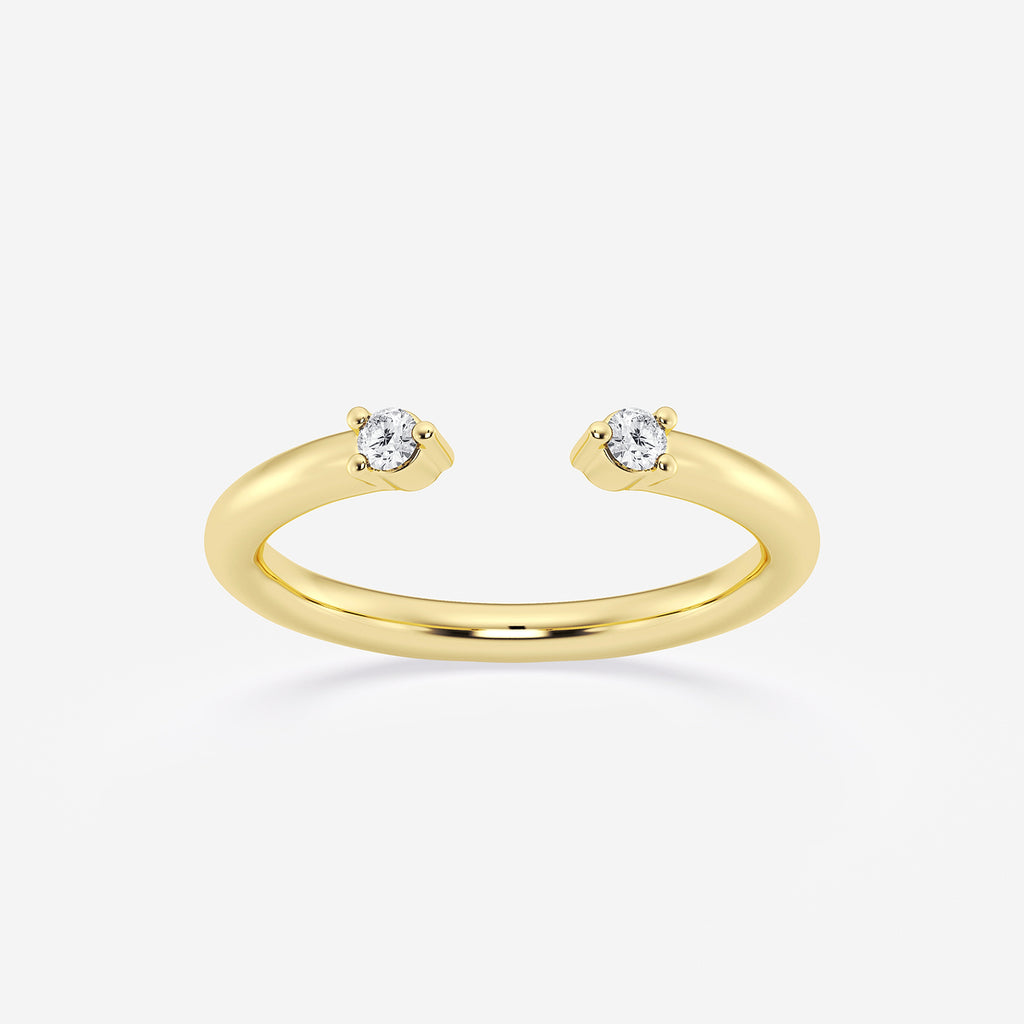 GWA142 - product video for 1/10 ctw Round Lab Grown Diamond Nesting Two Stone Wedding Band