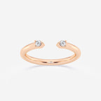 GWA142 - product video for 1/10 ctw Round Lab Grown Diamond Nesting Two Stone Wedding Band