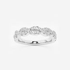 GWA143 - 1/2 ctw Round Lab Grown Diamond Infinity Twist Wedding Band
