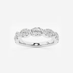 GWA143 - product video for 1/2 ctw Round Lab Grown Diamond Infinity Twist Wedding Band