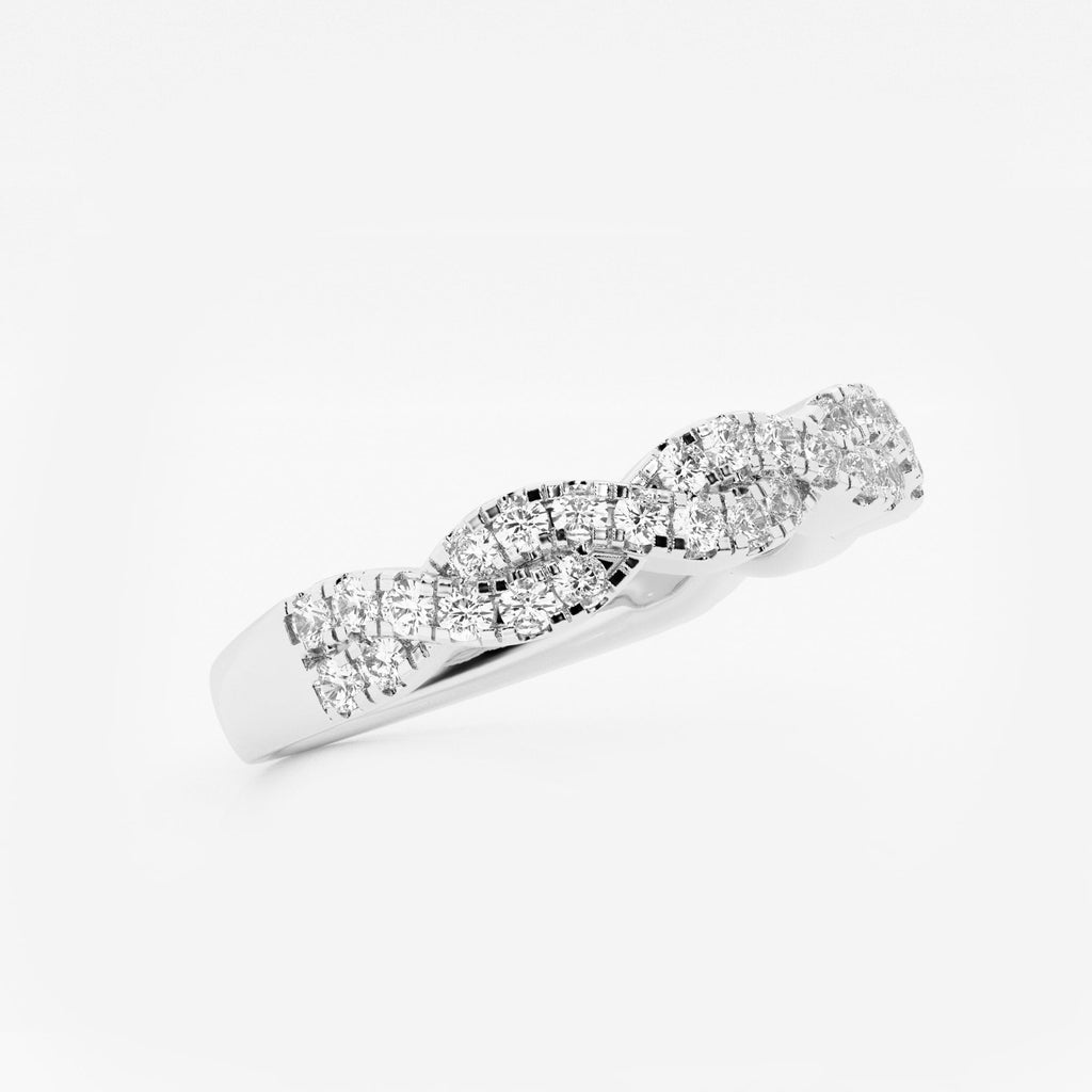 GWA143 - Additional Image 1 for  1/2 ctw Round Lab Grown Diamond Infinity Twist Wedding Band
