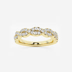 GWA143 - product video for 1/2 ctw Round Lab Grown Diamond Infinity Twist Wedding Band
