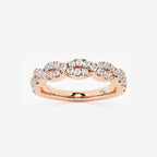 GWA143 - product video for 1/2 ctw Round Lab Grown Diamond Infinity Twist Wedding Band