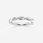 GWA144 - product video for 1/8 ctw Round Lab Grown Diamond Twist Wedding Band