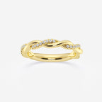 GWA144 - product video for 1/8 ctw Round Lab Grown Diamond Twist Wedding Band